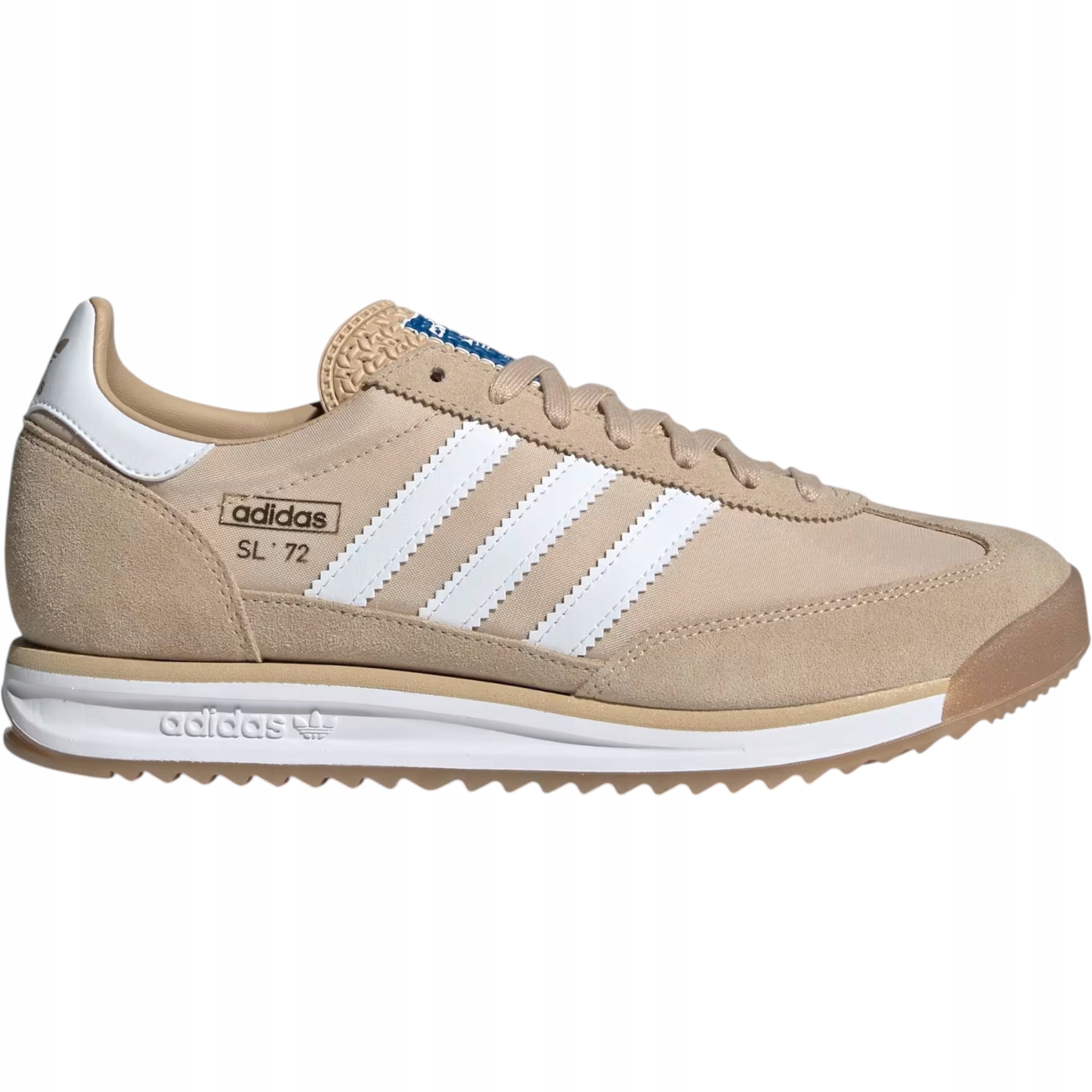 Unisexové boty Adidas SL72 Og JQ9554 béžové, kožené, retro textil, velikost 46