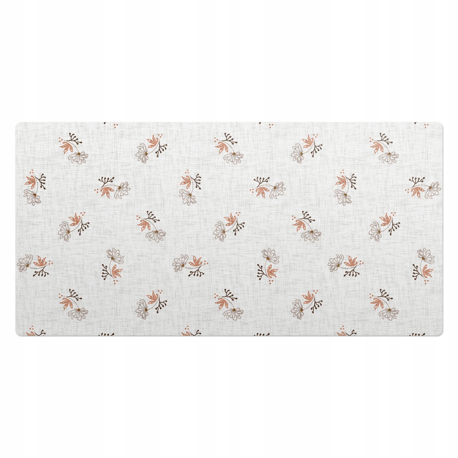 Ochranná podložka na stůl s potiskem Decentní retro květiny 100 x 50 cm