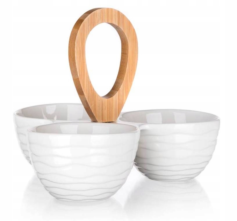 MISECZKI SALATERKI DO DIPÓW PRZEKĄSEK 3w1 BANQUET