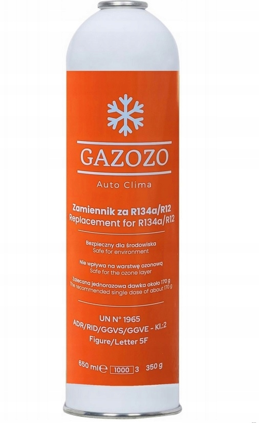 

Czynnik Do Napełniania Klimatyzacji R-134a