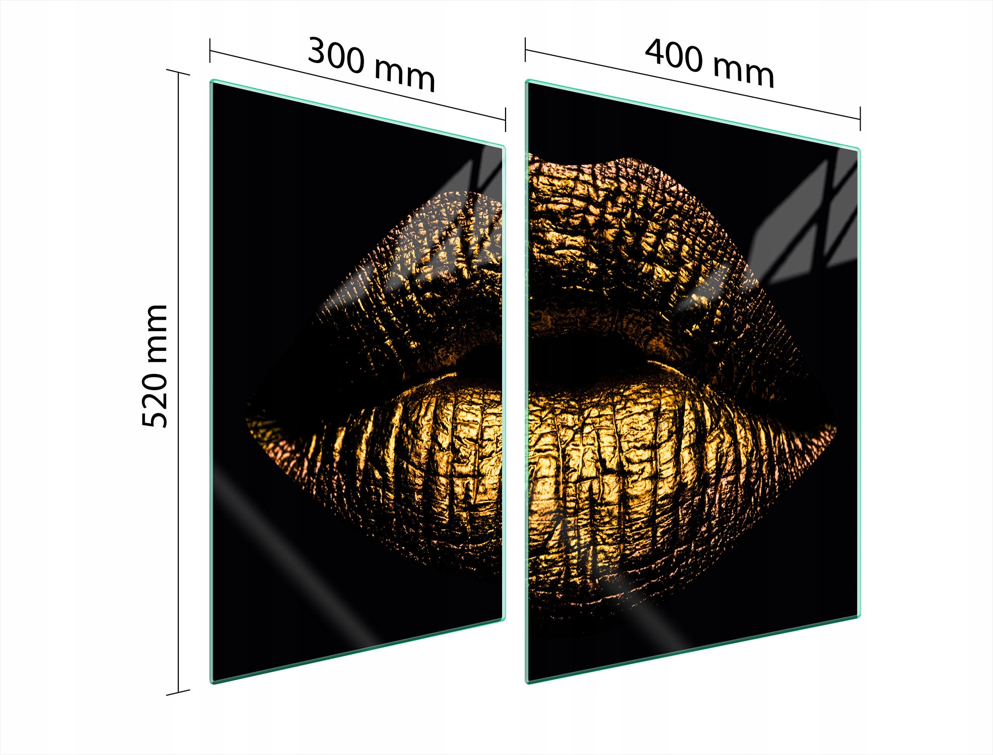Skleněná Ochranná Deska Na Sporák 70x52 Ústa Tvrzené Sklo