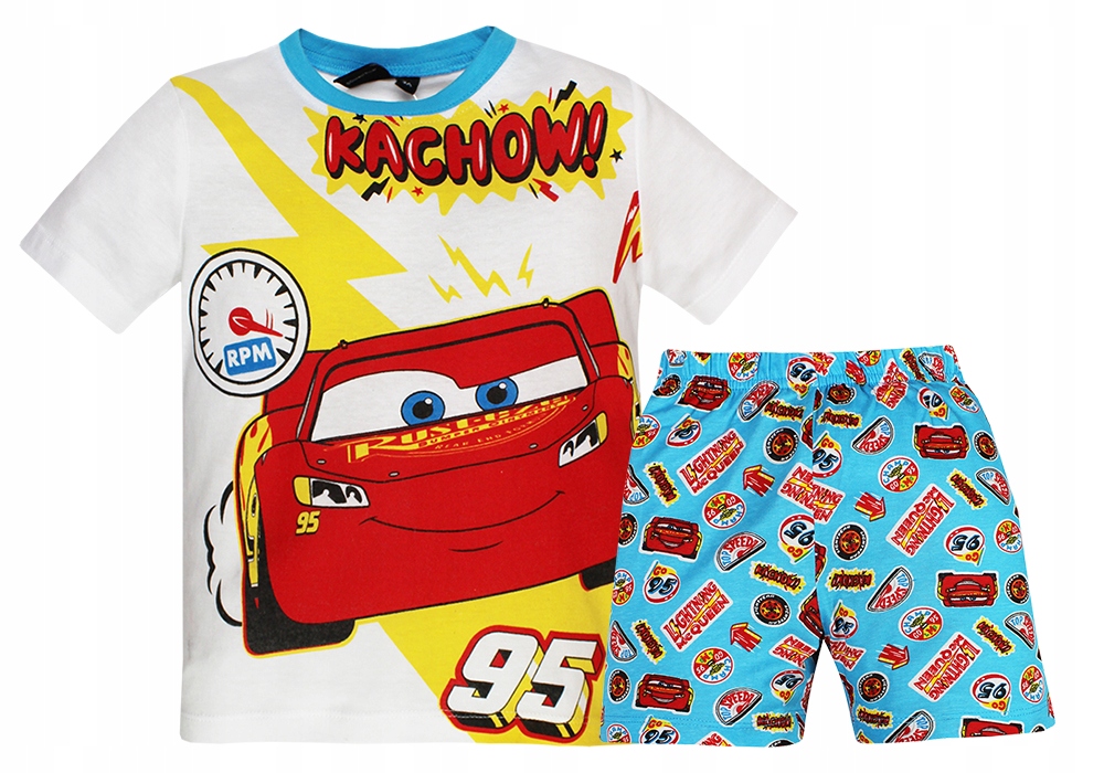 

Cars Auta Disney Spodenki T-shirt Dziecięcy 128