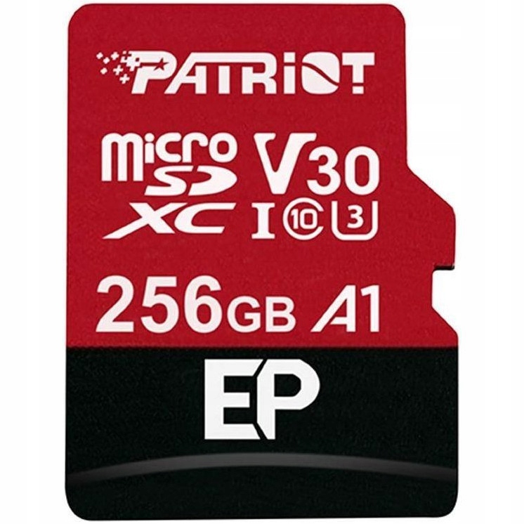 

Karta 256GB microSDXC Patriot Ep A1 U3 100/80MB/s