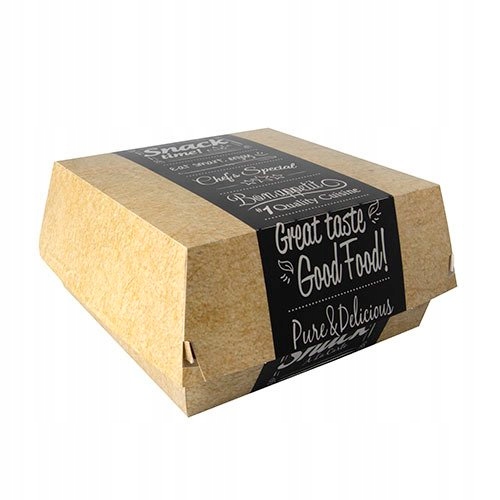 Ekologické obaly na burgery 15x15x9 cm 50 Ks.