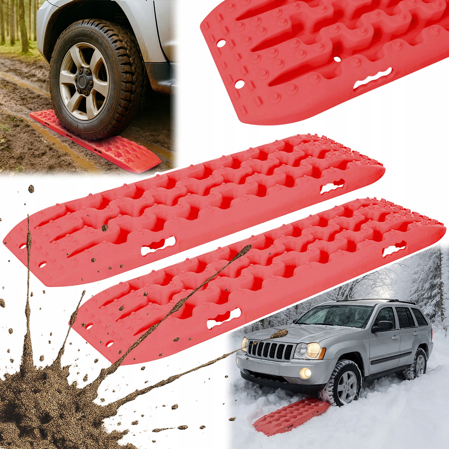 Pískové Blátivé Sněhové Nájezdy Do Terénu 4X4 Off-road 10T 2 Kusy