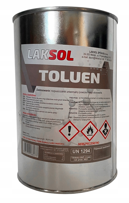 

Rozcieńczalnik toluenowy czysty toluen 1l