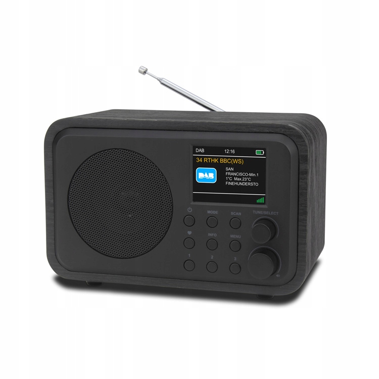 Bezdrátové internetové, Dab+, Fm rádio Maxxo DT02 2000mAH