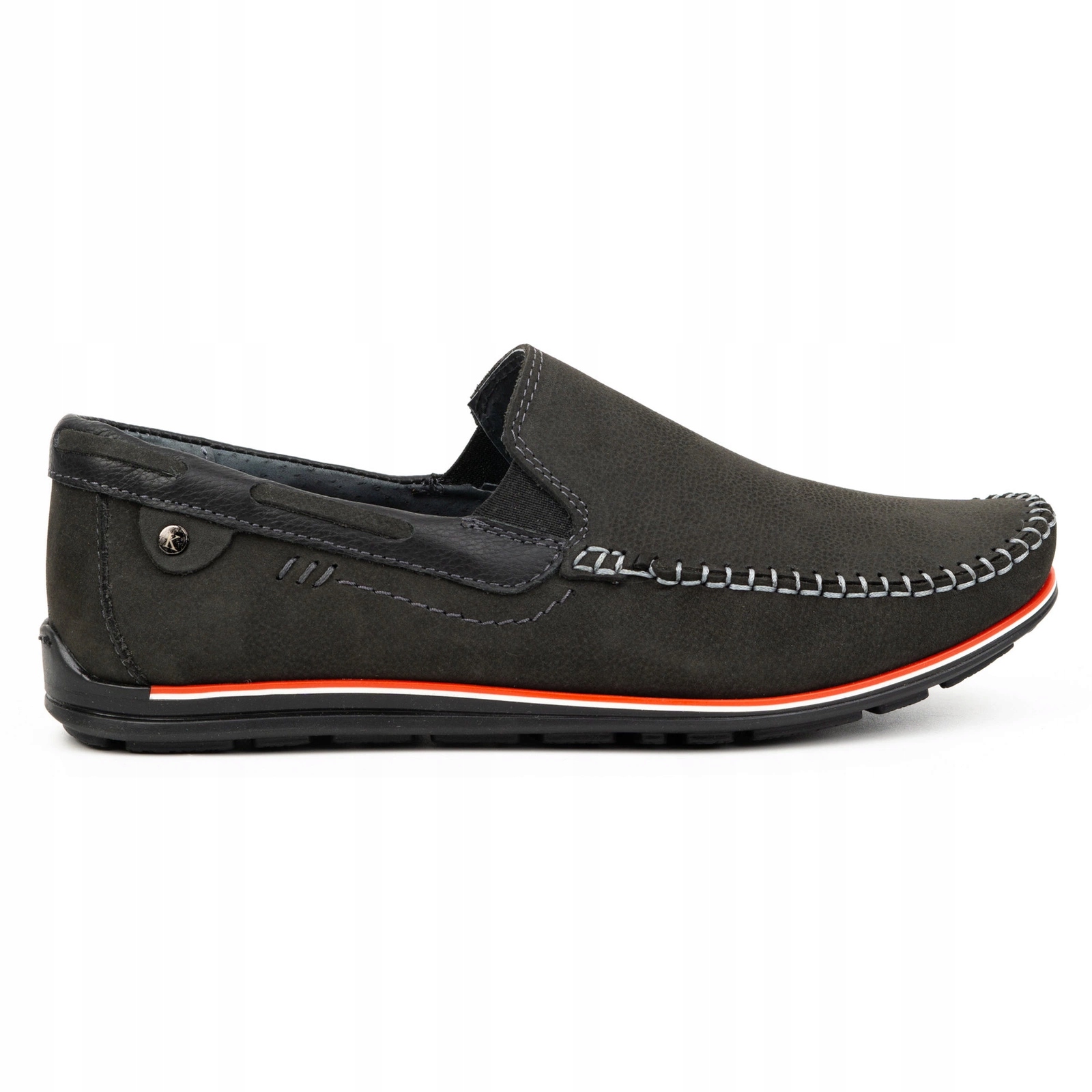 Pánské kožené nazouvací mokasíny Polské 920K černé 41