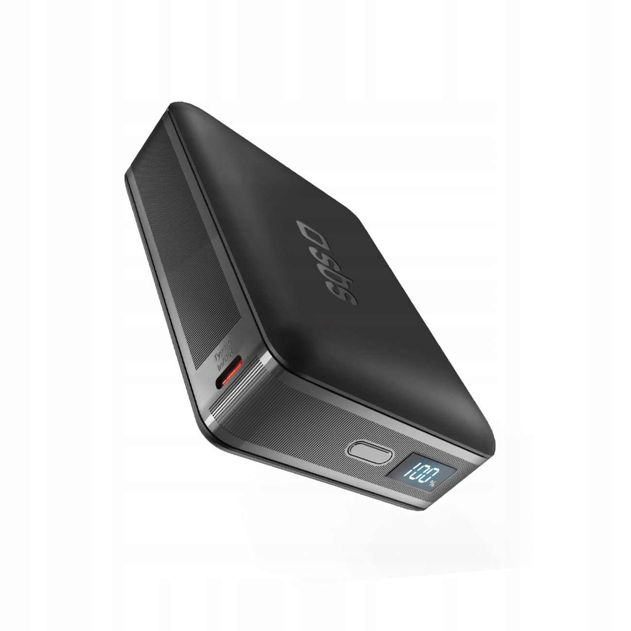 Powerbanka s LCD displejom 10000 mAh Usb-c 30W čierna