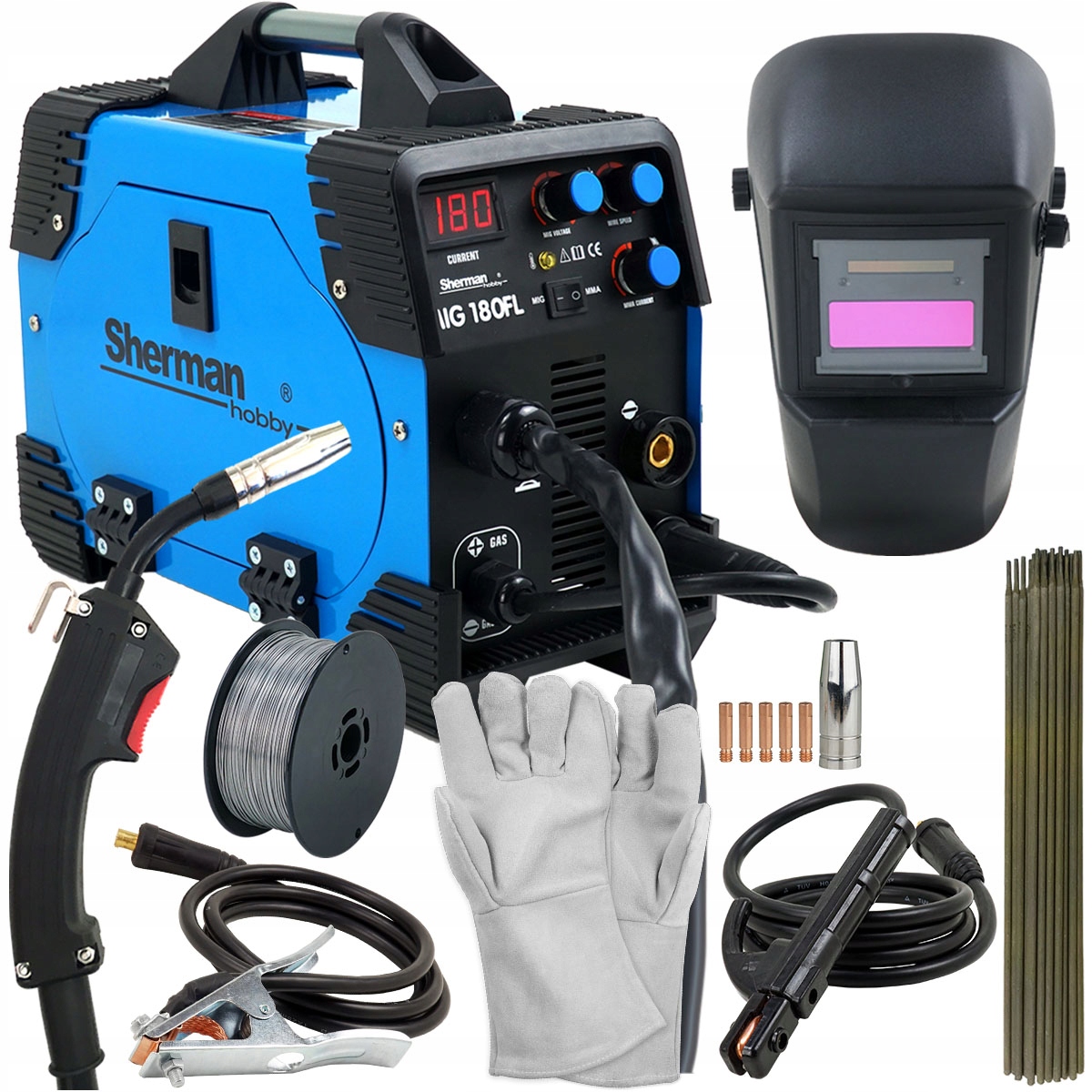 Зварювальний апарат MIGOMAT MIG 180 MAG MMA FLUX Kit