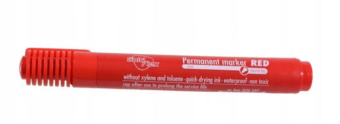 MARKER PERMANENTNY OKRĄGŁY CZERWONY