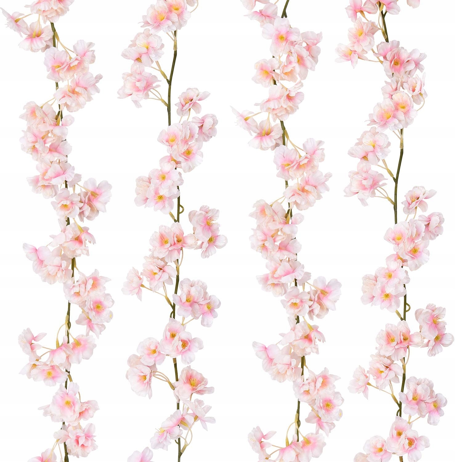 Mesterséges Kúszónövény Girland Vadrózsa Cseresznye 200 cm