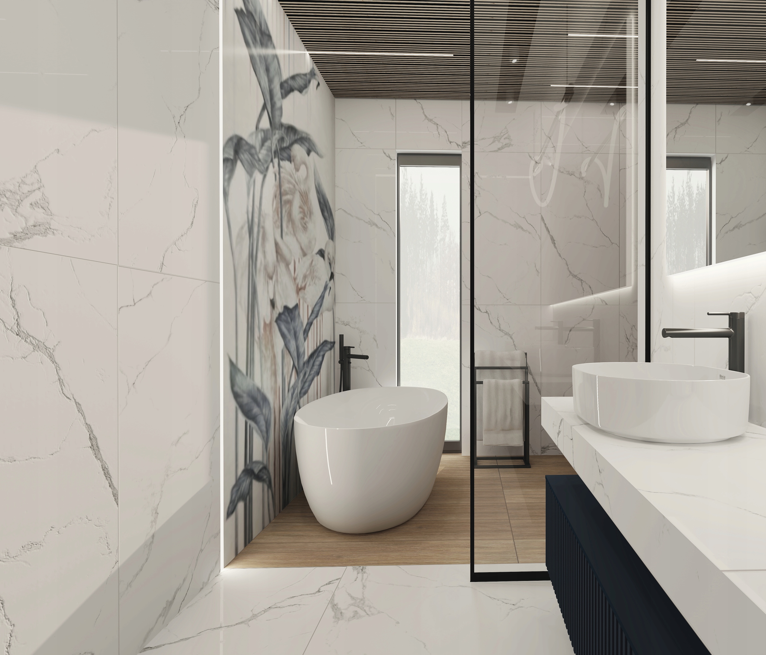 PŁYTKI PODŁOGOWE RENO STATUARIO 60X120 CARVING Typ gres