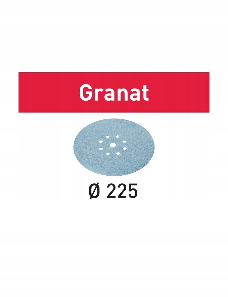 

Krążek ścierny 1szt Stf D225/8 P180 Granat Festool