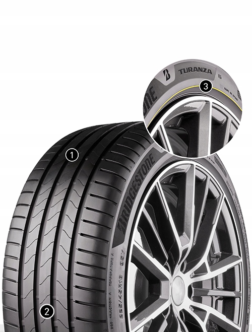 4x Bridgestone Turanza 6 225/50R17 98Y XL Indeks nośności 98 - 750 kg