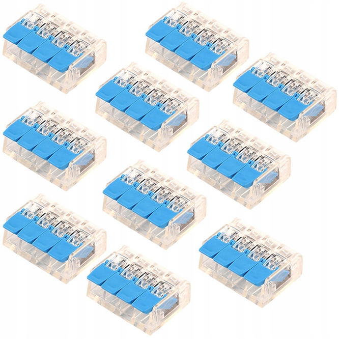 SZYBKOZŁĄCZE KABLOWE SAFE QBA 10 SZT. SZYBKOZŁĄCZKA 4X ZACISK DRUT LINKA
