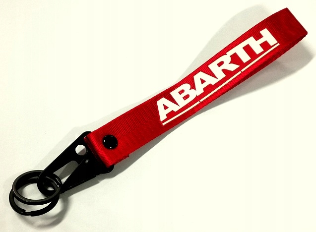 

Smycz do kluczy Abarth czerwona gruba
