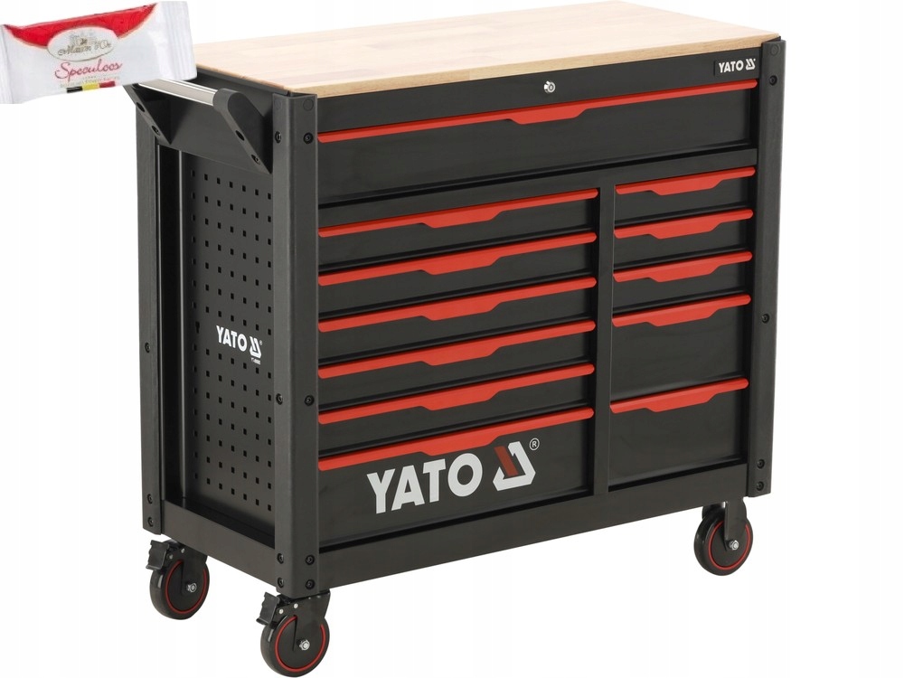 Szafka serwisowa Yato 12 szuflad blacha stalowa z blatem kauczukowym