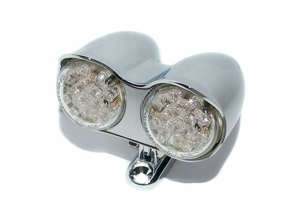 LA-015 - ЗАДНІЙ ЛІХТАР ЗАДНІЙ УНІВЕРСАЛЬНИЙ СВІТЛОДІОДНИЙ МЕТАЛЕВИЙ ХРОМ HOM