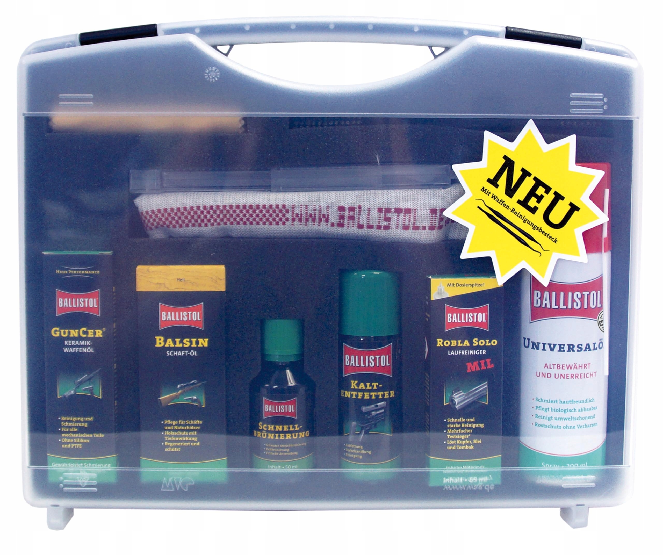 Zestaw do czyszczenia broni Ballistol w pudełku