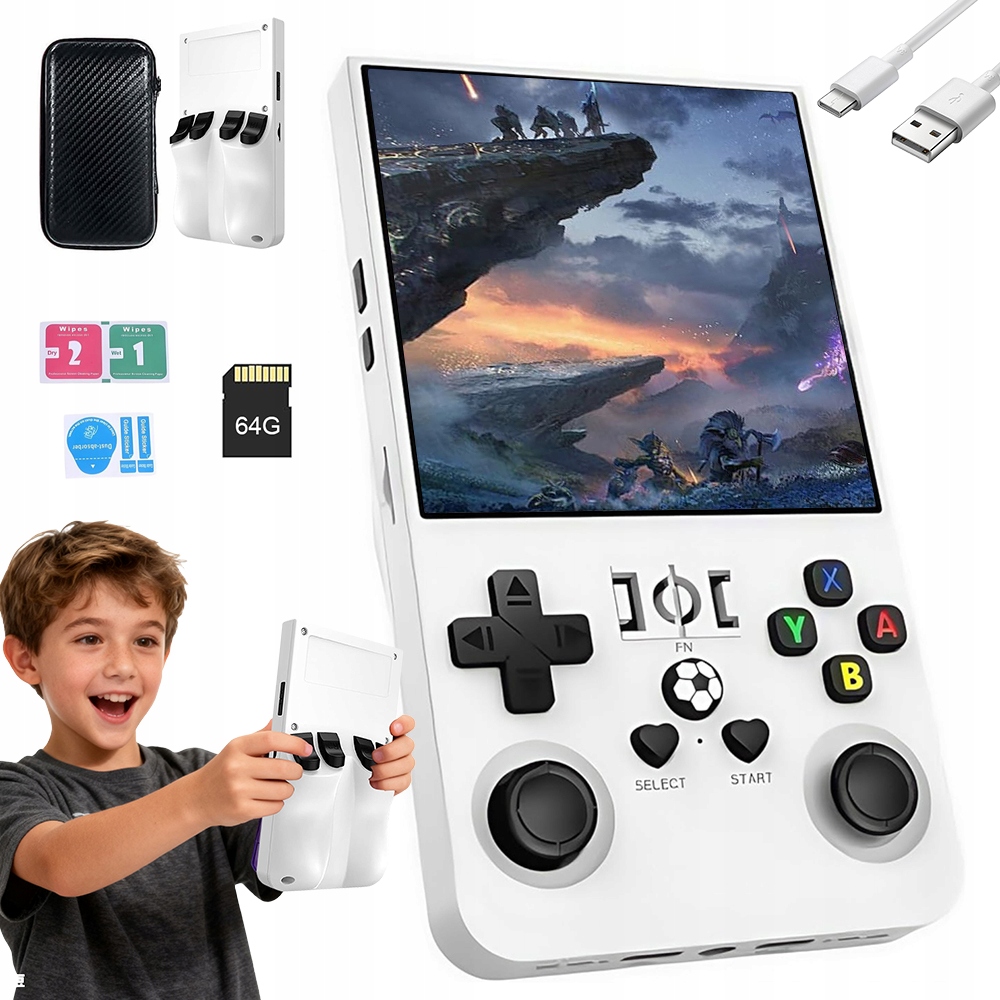 Retro Konzole R36MAX 64GB Paměť 720X720 Rozlišení 40 Ips
