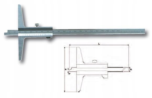 GIMEX Głębokościomierz MAGa 200/0,05 Stan opakowania oryginalne