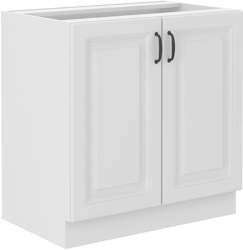 SZAFKA KUCHENNA STOJĄCA 80 CM 2 DRZWI BIAŁY STILO