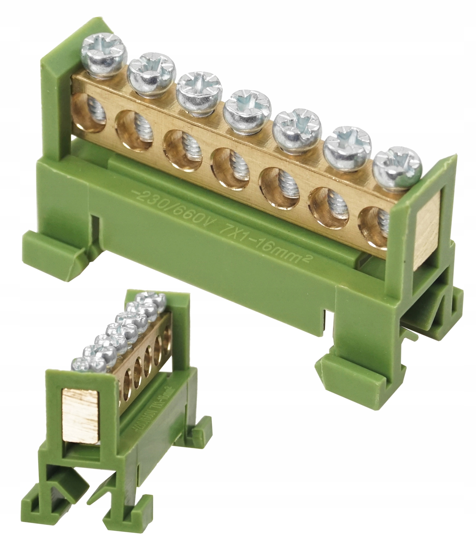 

Mostek Zerowy Listwa Zerowa Złączka Zacisk 7P Ziel