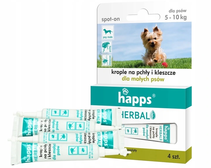 

Krople Na Pchły Kleszcze Dla Psów (5-10KG) Happs