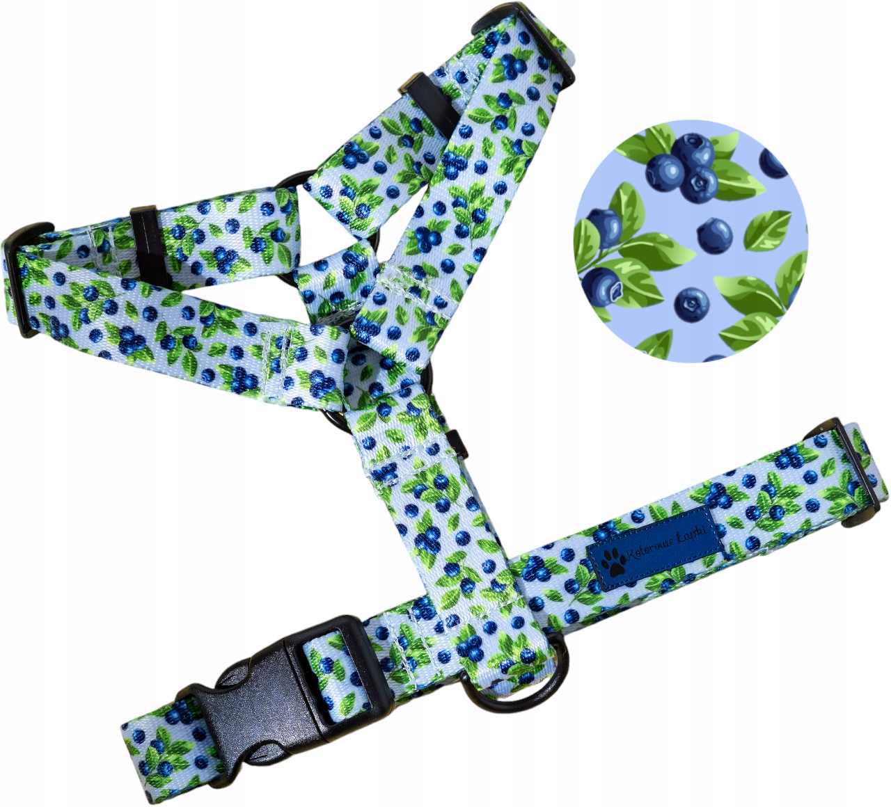 Levně Postroj Guard Vycházkový Pro Psa Borůvky Různé Kování Páska Střední 2,5cm S