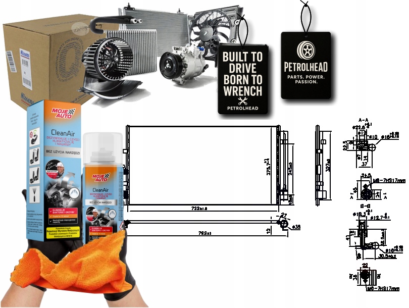 конденсатор кондиционера ниссенс 941206 FORD # pro+ Kit9