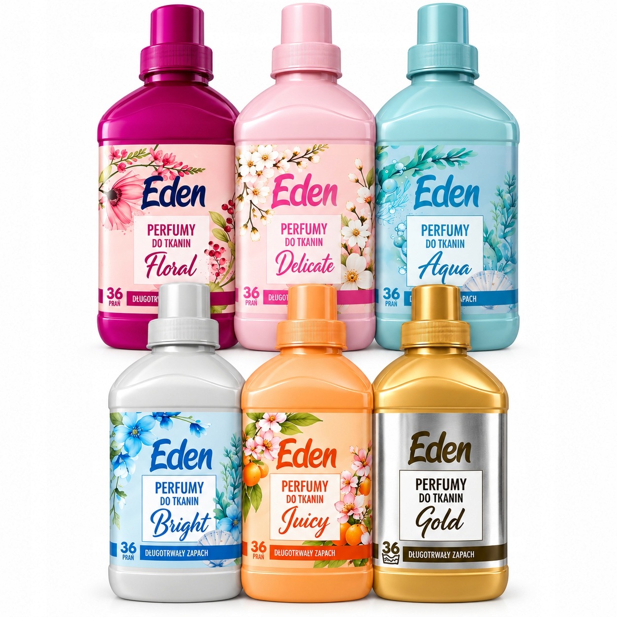 6x Parfém Eden Delicate Floral Bright Aqua Juicy Gold 6x720 ml