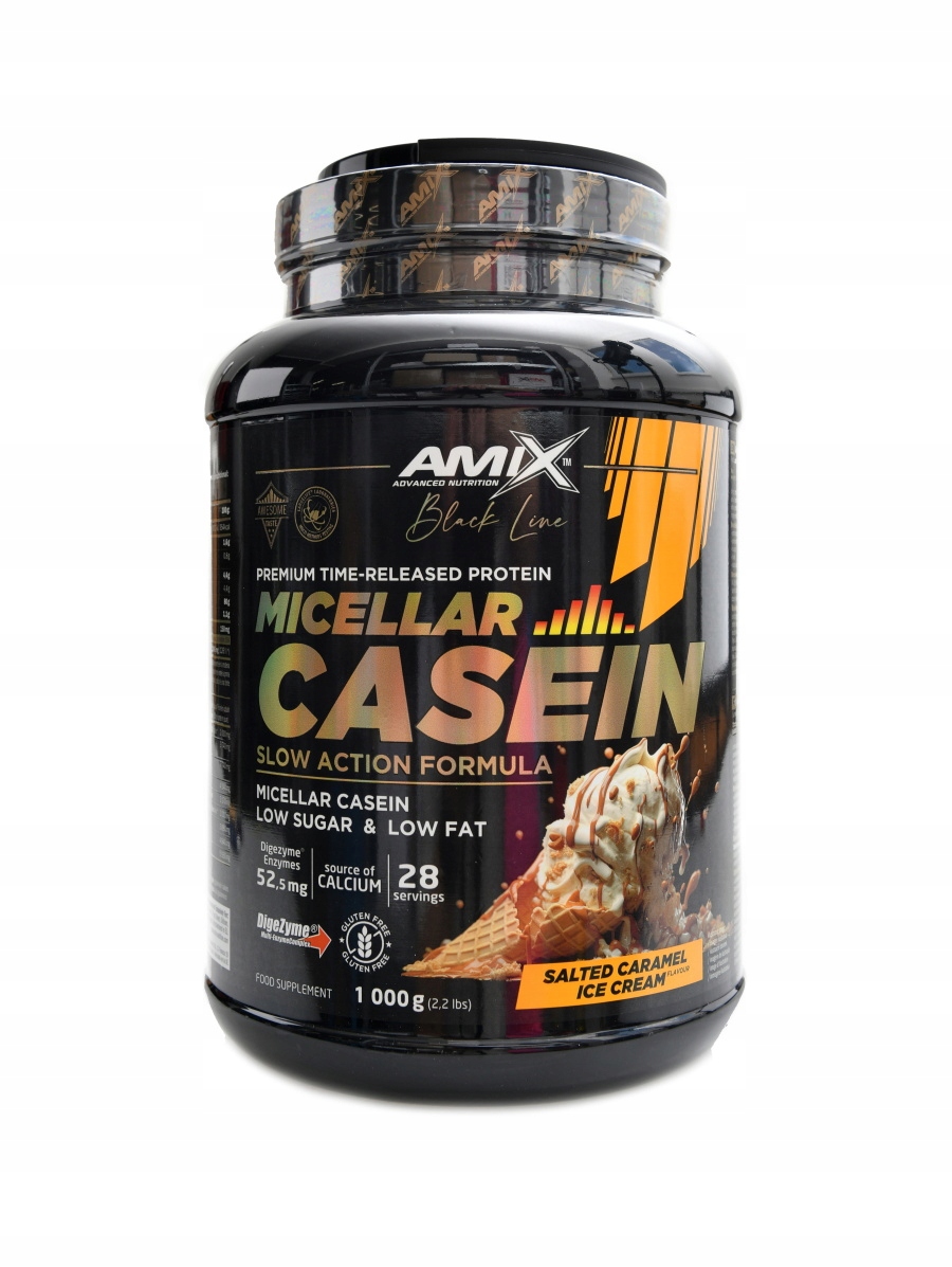 Amix Black line Micellar casein 1000 g salted caramel ice