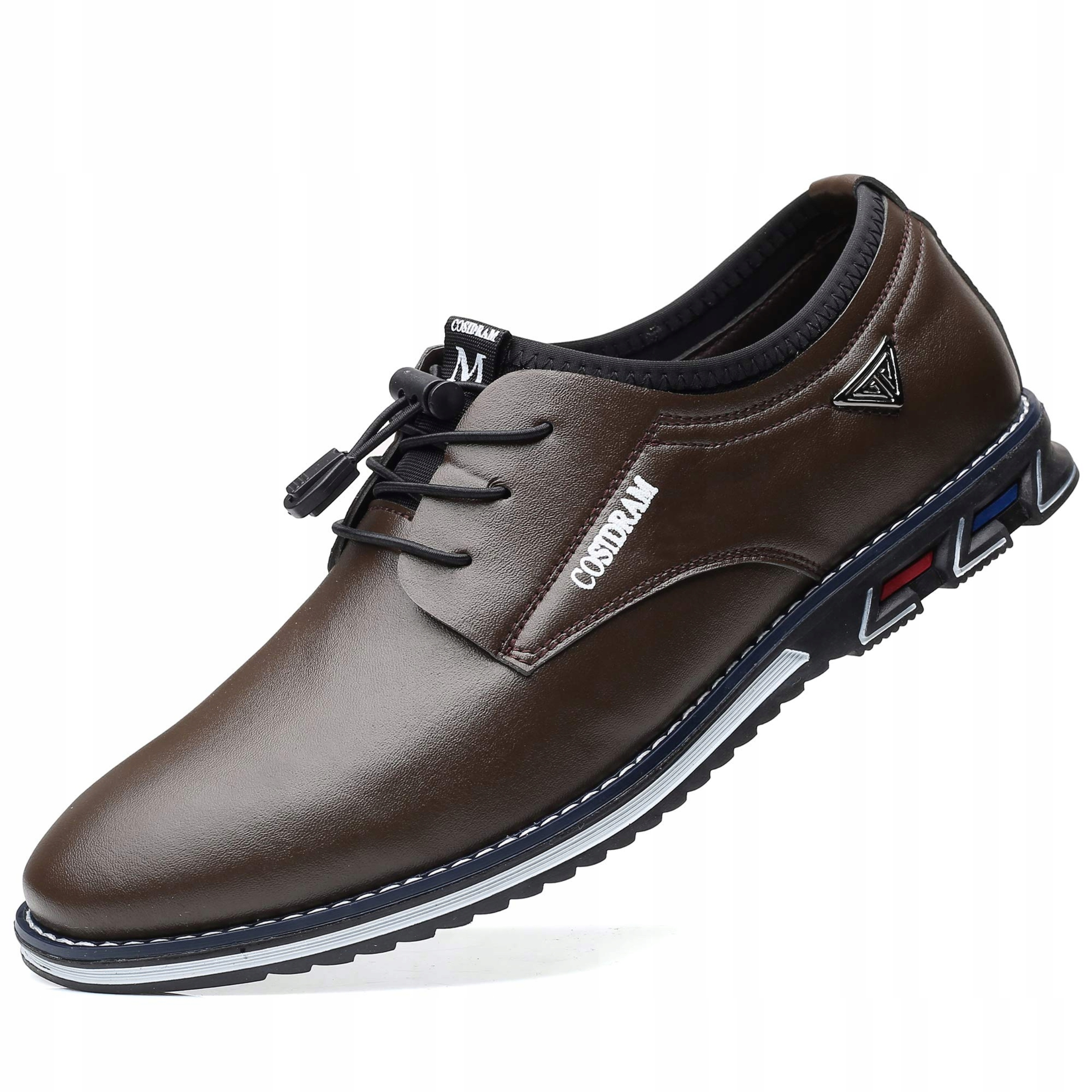 Pánské nazouvací boty elegantní polobotky mokasíny pro každodenní nošení hnědé 44