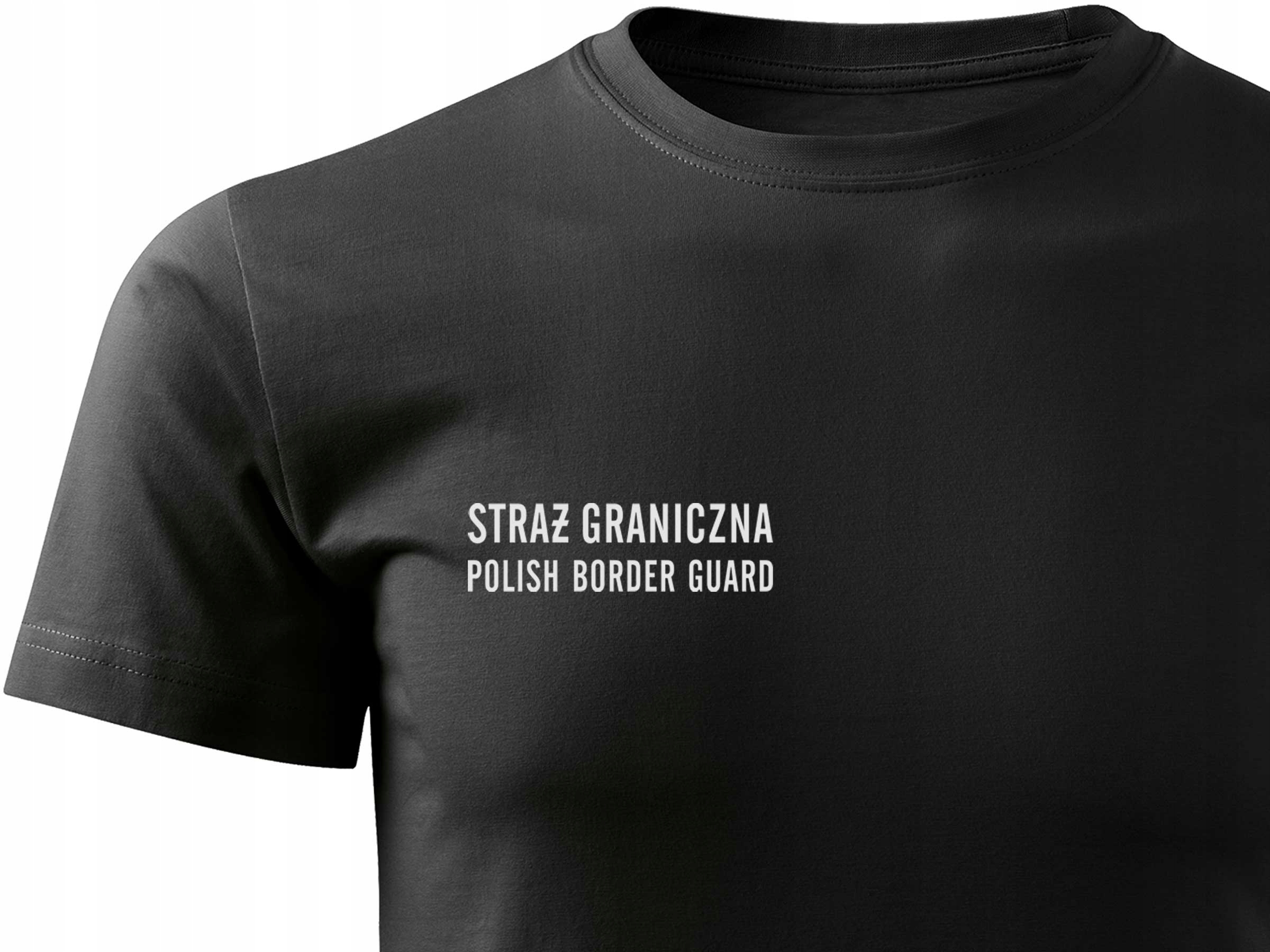 

Koszulka Straż Graniczna Czarna Odblaskowy Nadruk