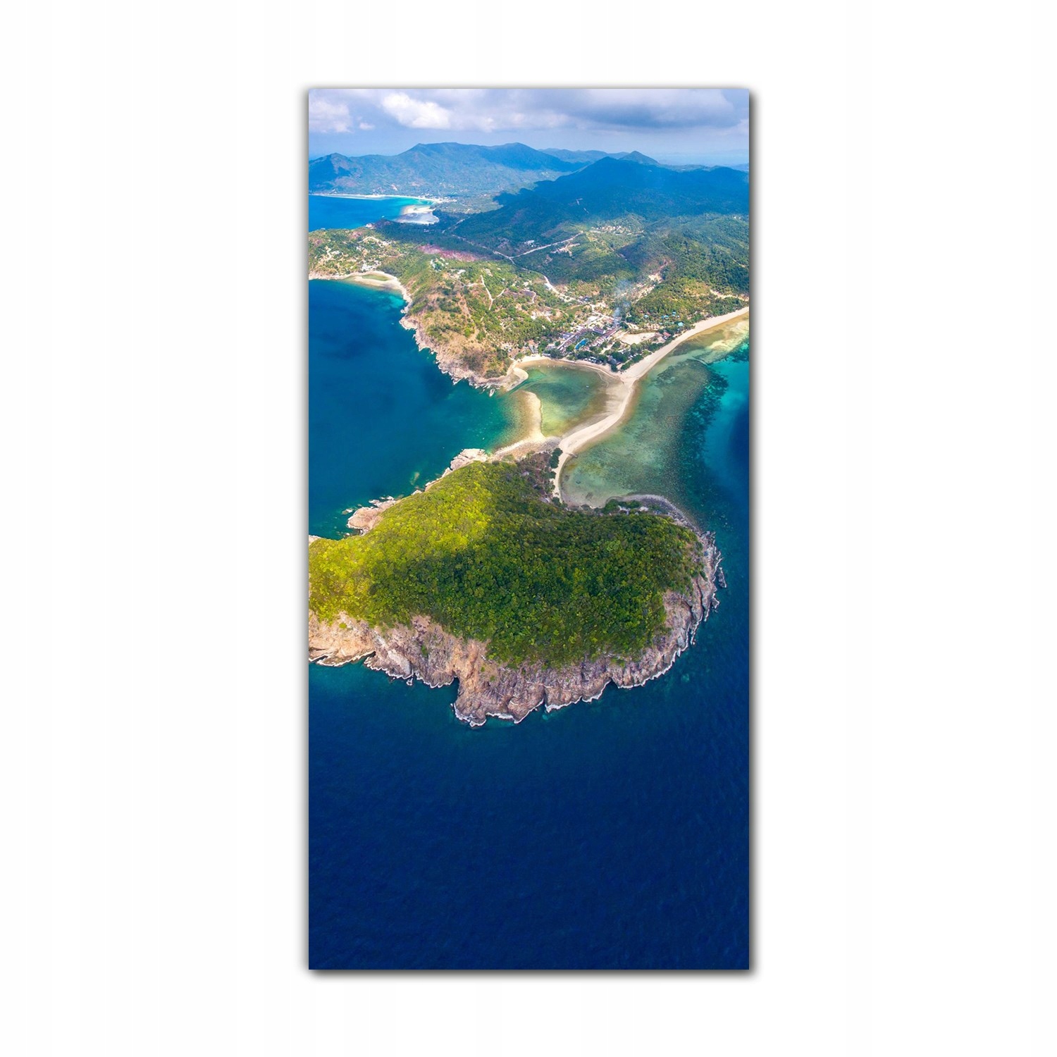 

Foto szklane do sypialni 60x120 Wyspa Azja widok