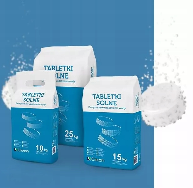 SÓL W TABLETKACH TABLETKI SOLNE DO ZMIĘKCZACZY CIECH 25kg PRODUKT POLSKI Kod producenta 5907710920794