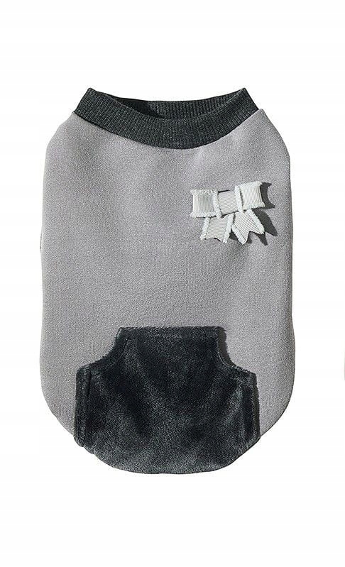 Levně Měkká mikina pro psa Velvet šedá velikost: S