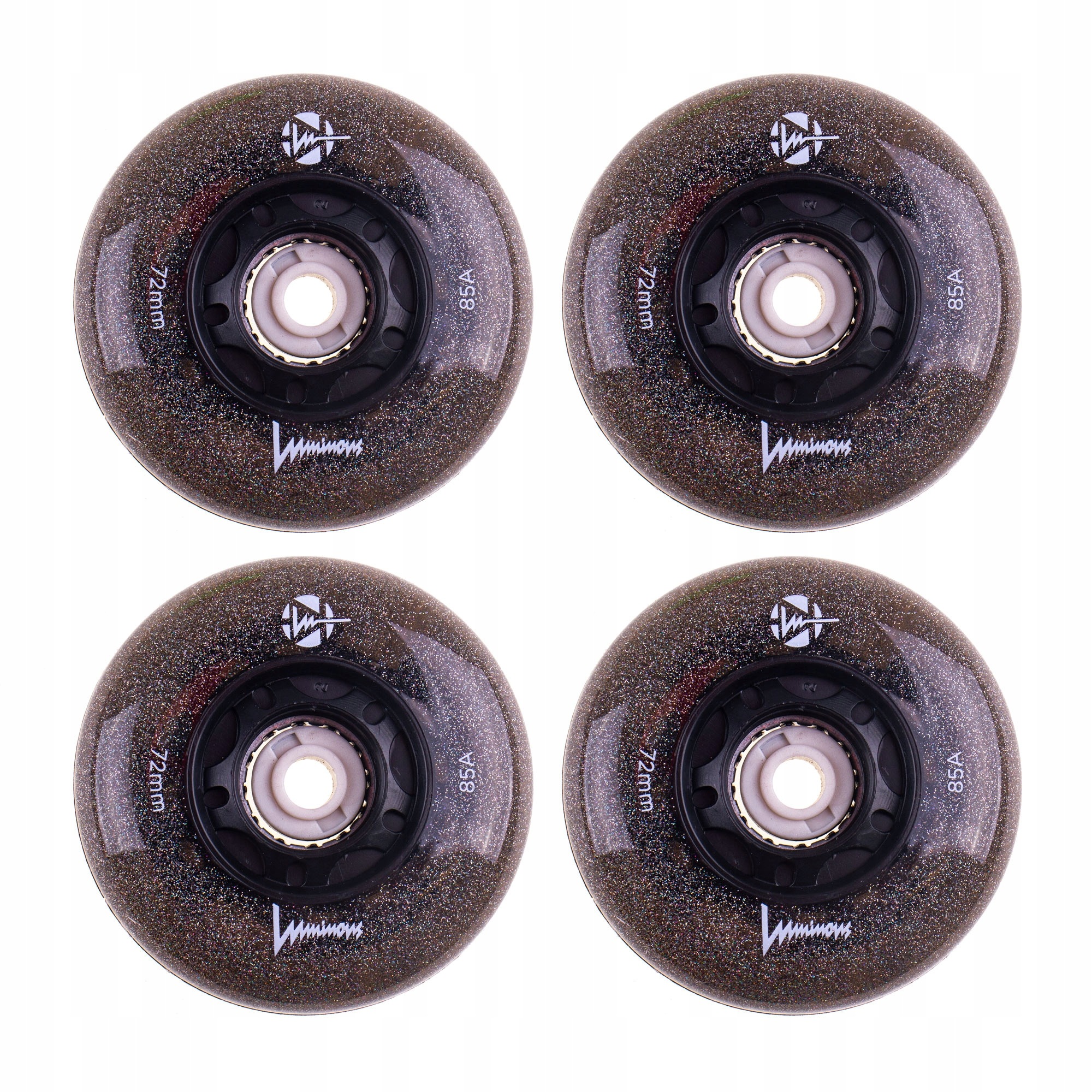 Kolečka pro kolečkové brusle svítící Luminous Led 72mm/85a 4 kusy