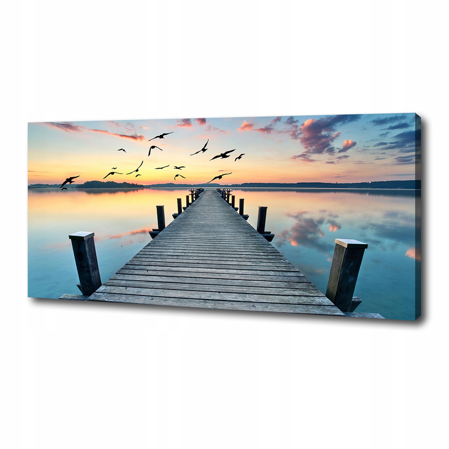 

Foto obraz na płótnie Drewniane molo 125x50 cm