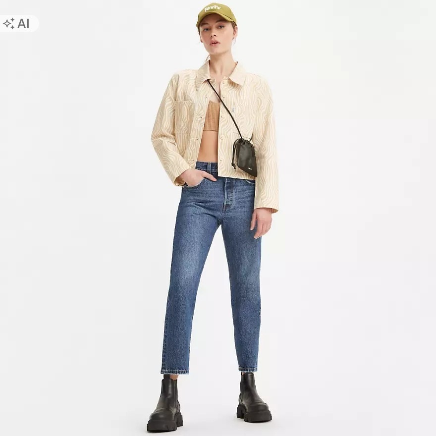 Levi's Dámské Džínové Kalhoty Modré Mom Jeans 30/30 7DA