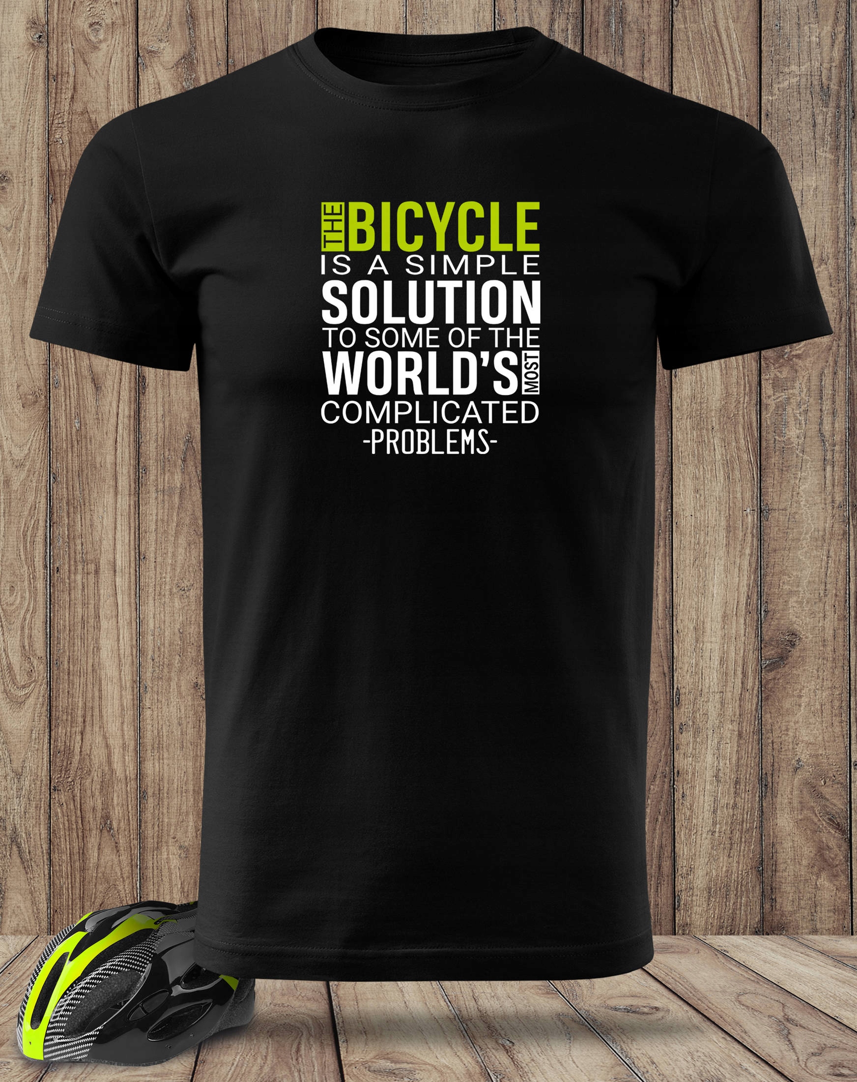 Prezent dla fana ROWERÓW koszulka - duży nadruk Rękaw krótki rękaw