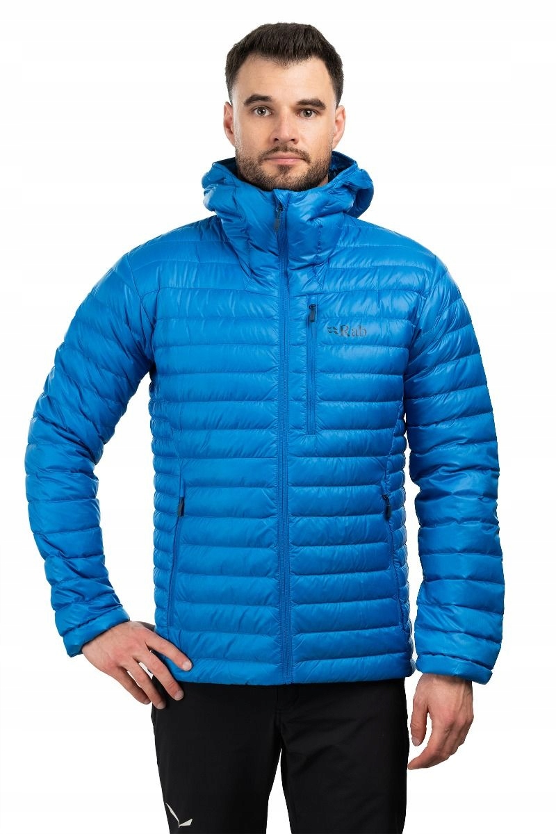 Rab Pánská péřová bunda Microlight Alpine modrá m