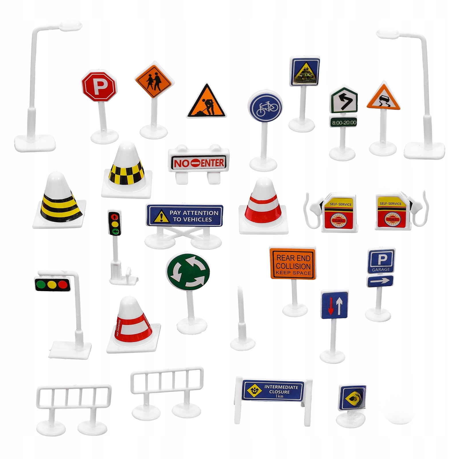 ZESTAW DROGOWE ZNAKI DZIECI EDUKACYJNE I REALISTYCZNE