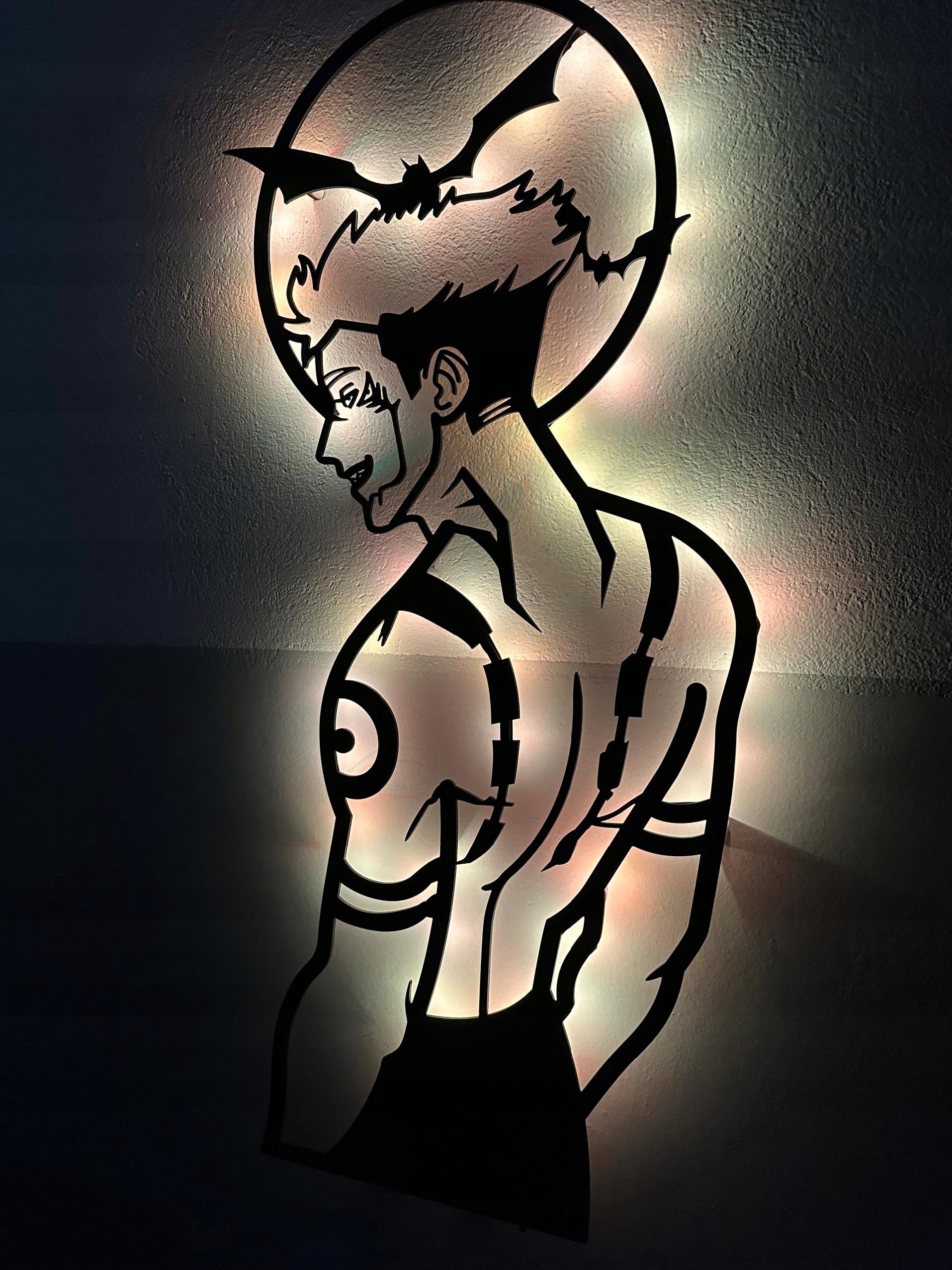 Dřevěný obraz Anime Yuji Itadori Noční Lampa Led Dárek