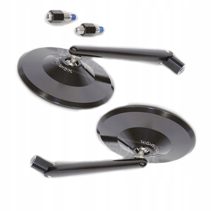 803-1012 - Зеркала металл черный Harley Custom Chopper VL VN