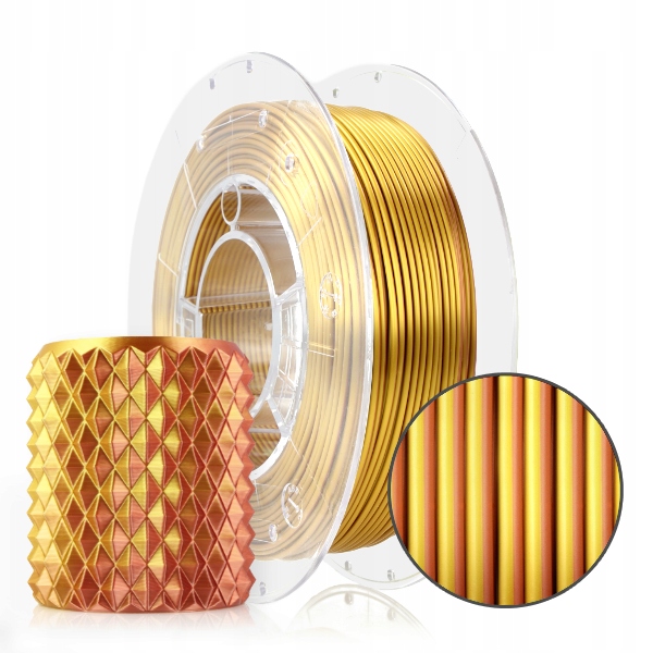 Filament PLA Magic Silk Rosa3D Gold-Copper Złoto & Miedź 0,3kg 300g