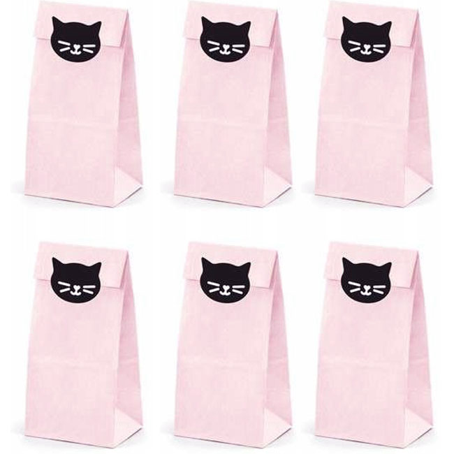 Torebki papierowe KOTEK słodycze cukierki KOT dla dzieci prezent urodziny 6