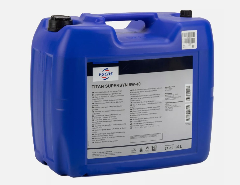 Fuchs Supersyn 5w40 20l - Niska cena na Allegro Fuchs Supersyn 5w40 20l - Niska cena na Allegro