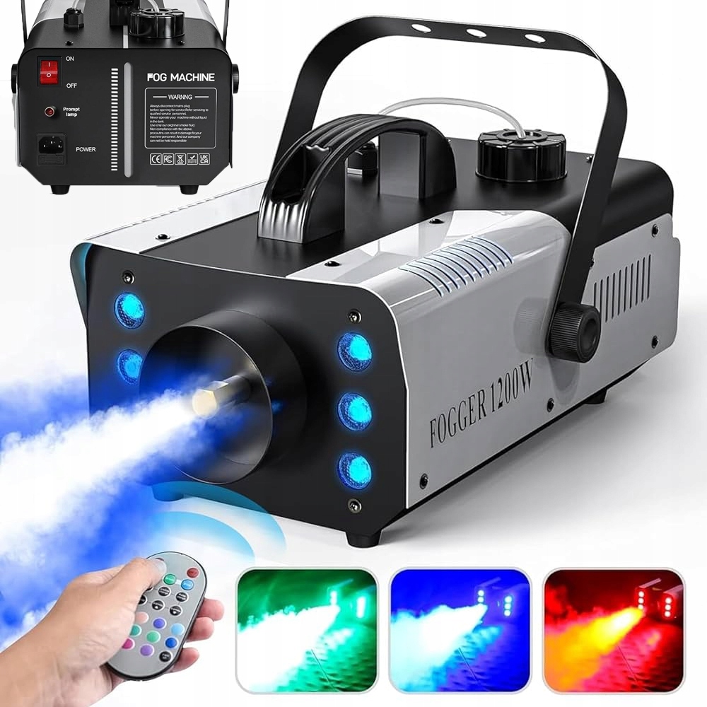 Výrobník Kouře, Mlha, Kouřový Stroj, Silný Rgb Led Efekt Dálkové Ovládání